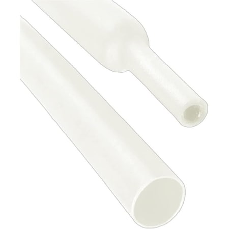 Kable Kontrol Adhesive Lined Heat Shrink Tube, Dual Wall, 3:1 I.D. Shrink Ratio, 1/8 in I.D. Before Shrinking, Clear, 4 ft HS371-CL